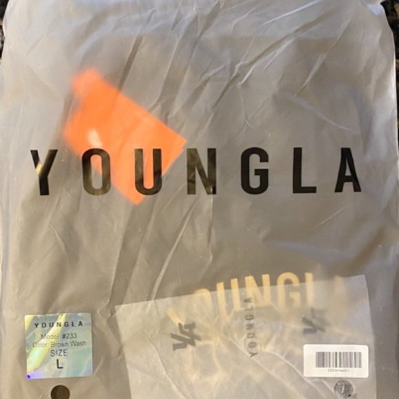 YOUNGLA 233 THE IMMORTAL JOGGERS, COLOR: BROWN WASHED - Picture 5 of 5